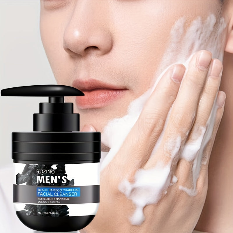 Men’s Charcoal Cleanser, Volcanic Mud, Deep Clean