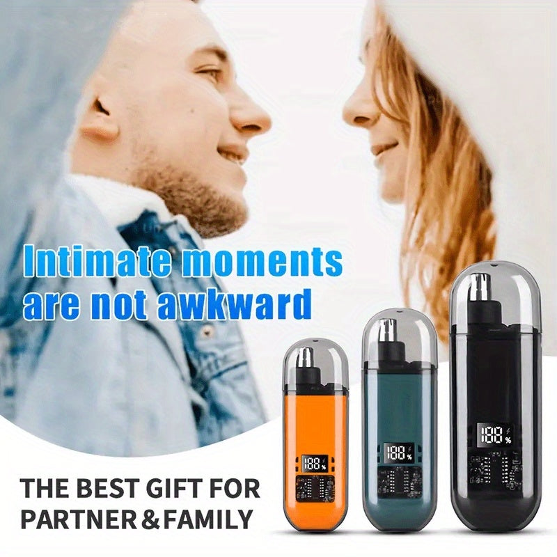 Electric nose hair trimmer, very stylish, mini and compact, portable, suitable for both men and women.