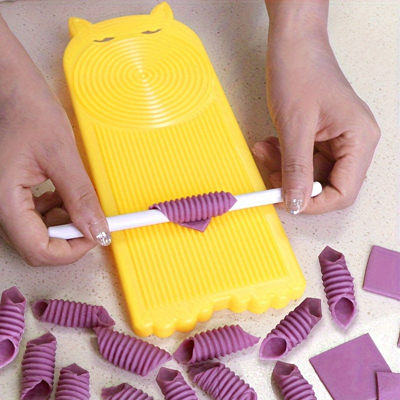 3pcs Handheld Gnocchi & Pasta Maker Set - Bright, Non-Stick Cookware Combo for Easy Homemade Noodles