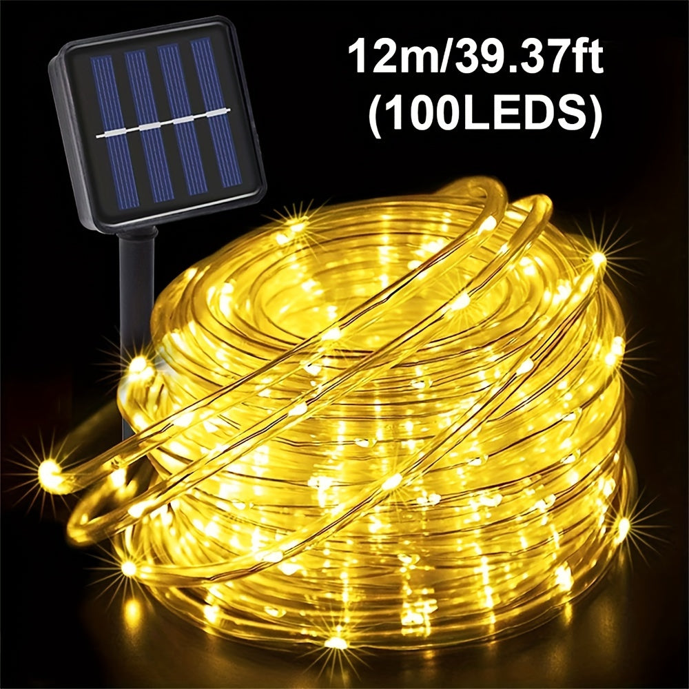 1pc Solar Tube String Light 8 Kinds Of Outdoor for Garden Decorative Lights, Weddings, Parties, Christmas Trees, Christmas,Thanksgiving,Halloween Holiday Decorative Lighting