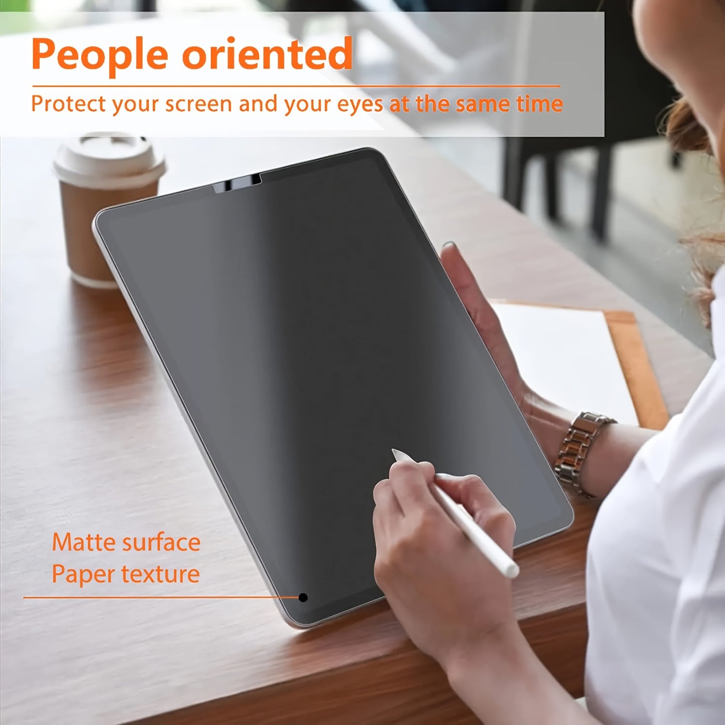 2pcs Frosted Paper Film Screen Protector for iPad Air 13/11 2025, for iPad Pro 13/11 2024, Compatible with 11th/10th/9th/8th/7th/6th/5th, 10.9"/10.2"/9.7 Inch, Air7/Air6/Air5/Air4/Air3/Air2/Air1/Pro 9.7/Pro 10.5 inch mini 7th
