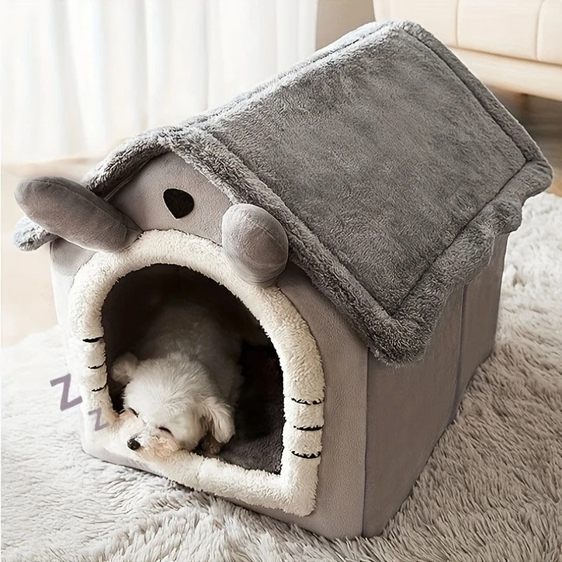 1pc Cozy Pet House - Indoor/Outdoor Dog Bed with Sponge Filling, All-Season Enclosed Dog Kennel for Extra Small to Medium Breeds, Pre-Assembled Warm Shelter for Teddy And Small Dogs! Cheap And Nice Pet House, Cat Houses for I