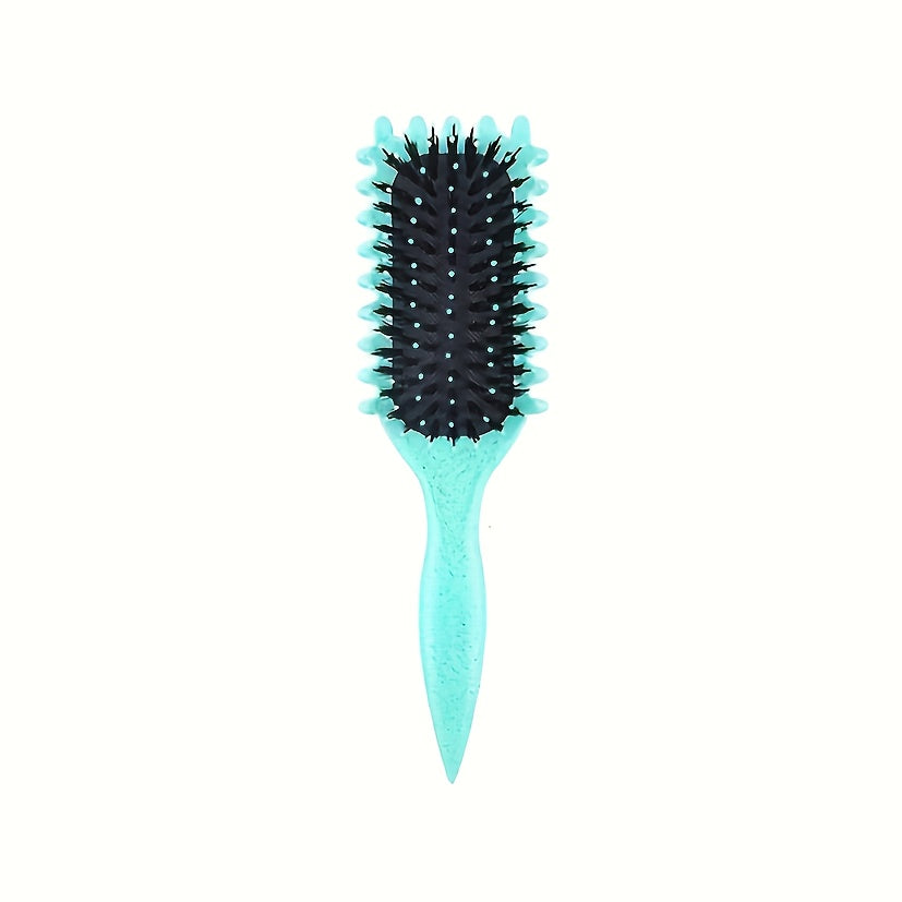 1pc Curling Brush with - for Defined Curls & Volume, Heavy-Duty ABS Handle,