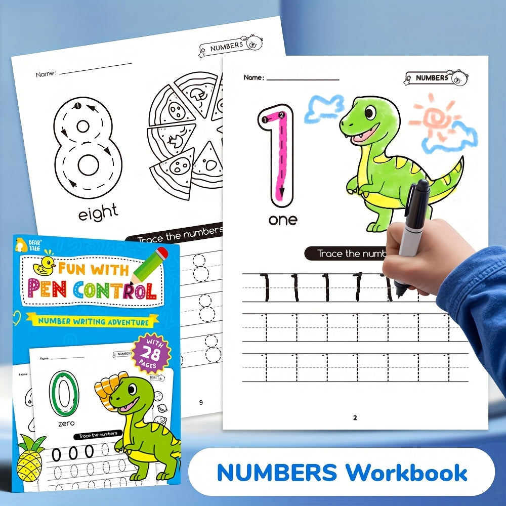 28-page childrens math workbooks for preschoolers
