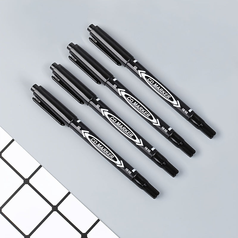 Pack of 4 Dual-Tip Permanent Markers