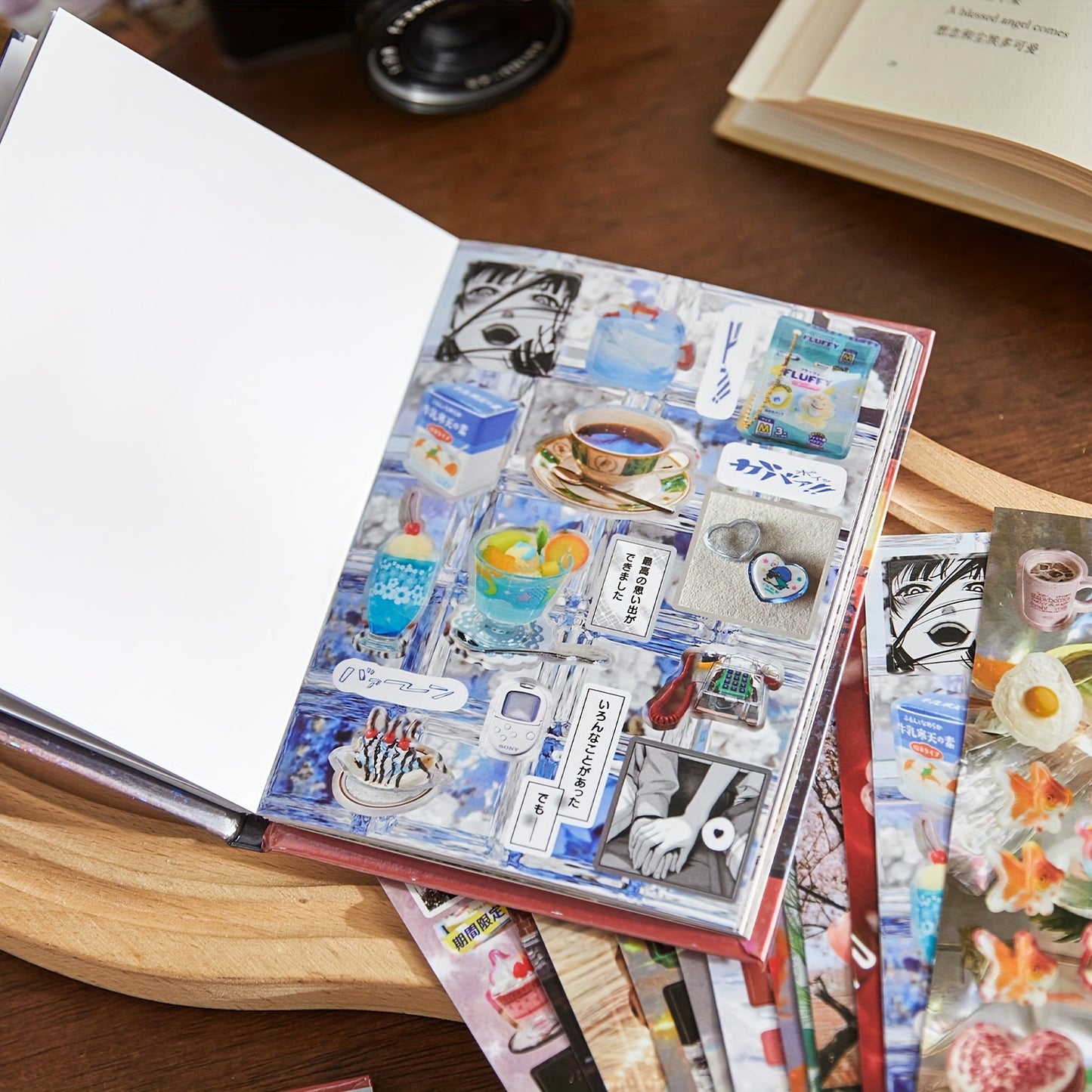45 Retro Japanese Cute Sticker Books - Sparkling Memories Collection, DIY Scrapbook & Craft Accessories for Photo Albums, Journals, Phone Cases, Water Bottles, Laptops, Guitars, Skateboards & Luggage, Scrapbook Stickers