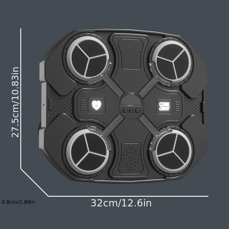 Interactive Boxing Training Mat with Lights & Sounds, Adjustable Speed, Includes Gloves, Wall Mount with Suction Cup, USB Powered, ABS Material, Relax Toy for Youngsters, Perfect Gift for Holidays