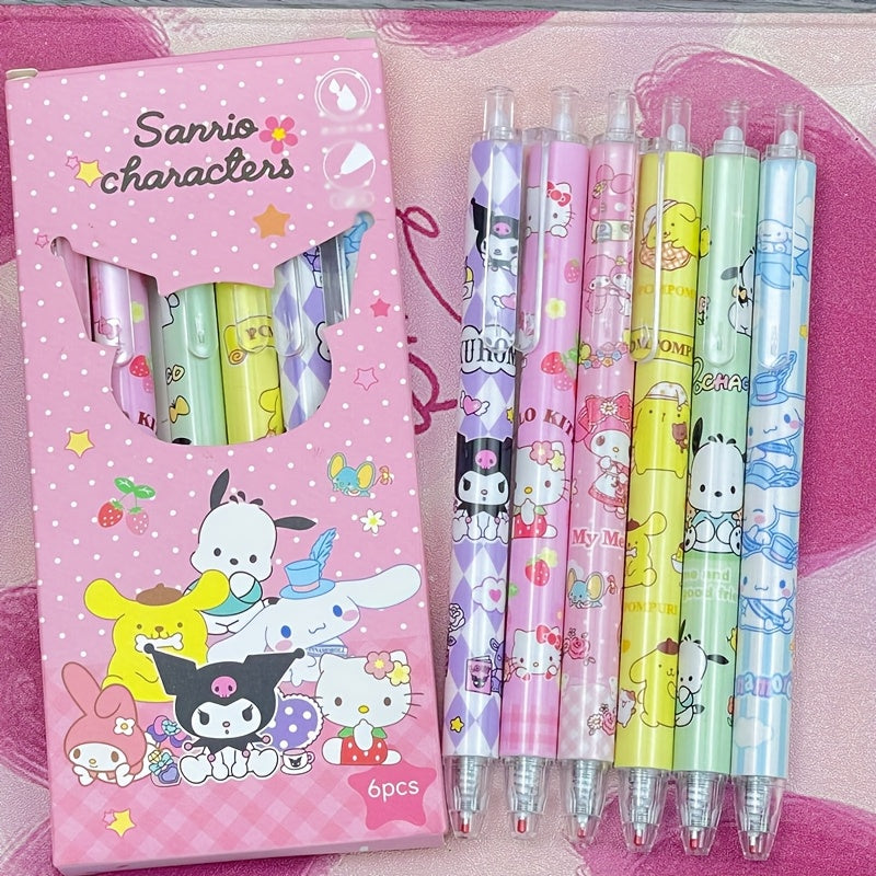 Sanrio 6pcs/box Gel Pen