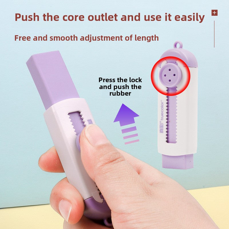 1 Set Replaceable Core Eraser, Pull-Back Rubber Eraser, Precise Erase Without Damaging Paper, for Exam Drawing