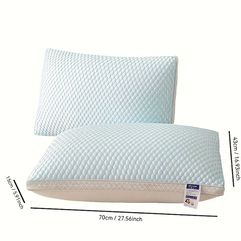 2pcs Cooling Breathable Tofu Pillows - Relax & Neck Support, Easy Sleep Comfort for Home, Bedroom, Hotel - Perfect Holiday Gift, Christmas present