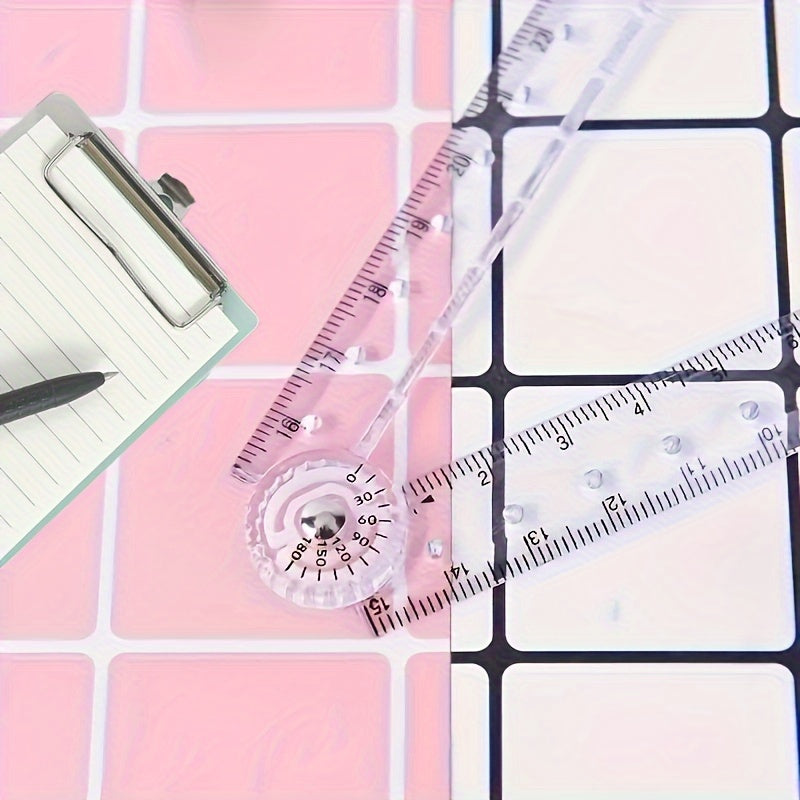 Shatterproof Transparent Folding Ruler
