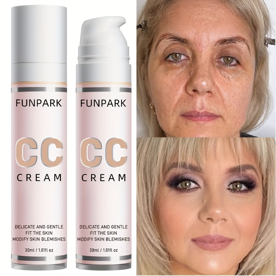 CC Cream, Cover freckles and wrinkles, Create flawless Light Beige, Light texture.