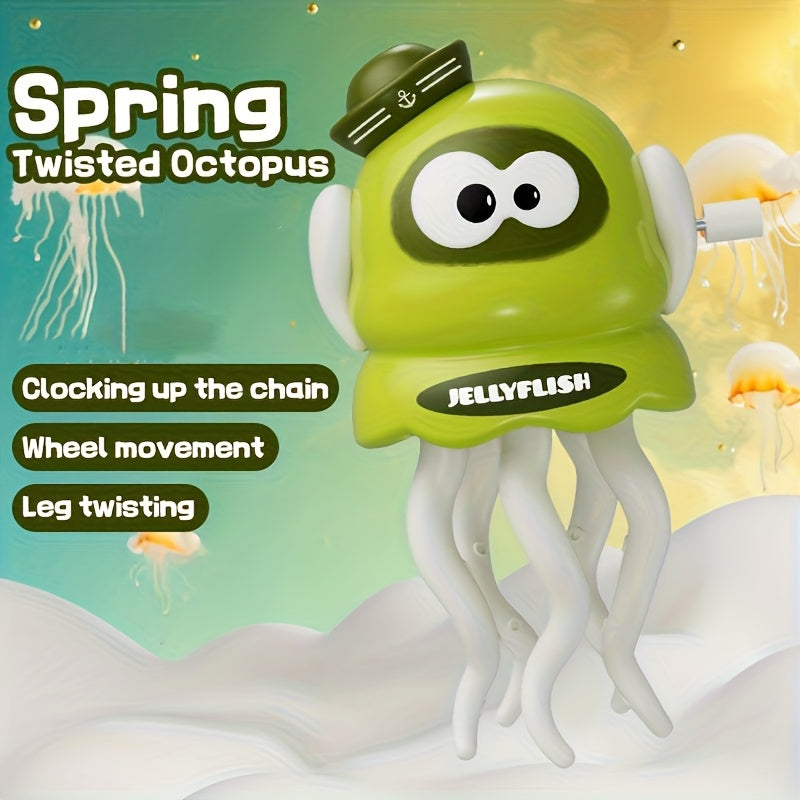 A dancing octopus with a twist mechanism,u