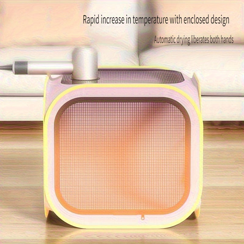 1pc Pet Drying Box Cat Bathing Blow Dry Artifact Small Dog Special Hair Drying Bag Home Water Blow Dryer Pet Bag Drying Bathing Hair Drying Tent Cat Box Blowable Foldabl