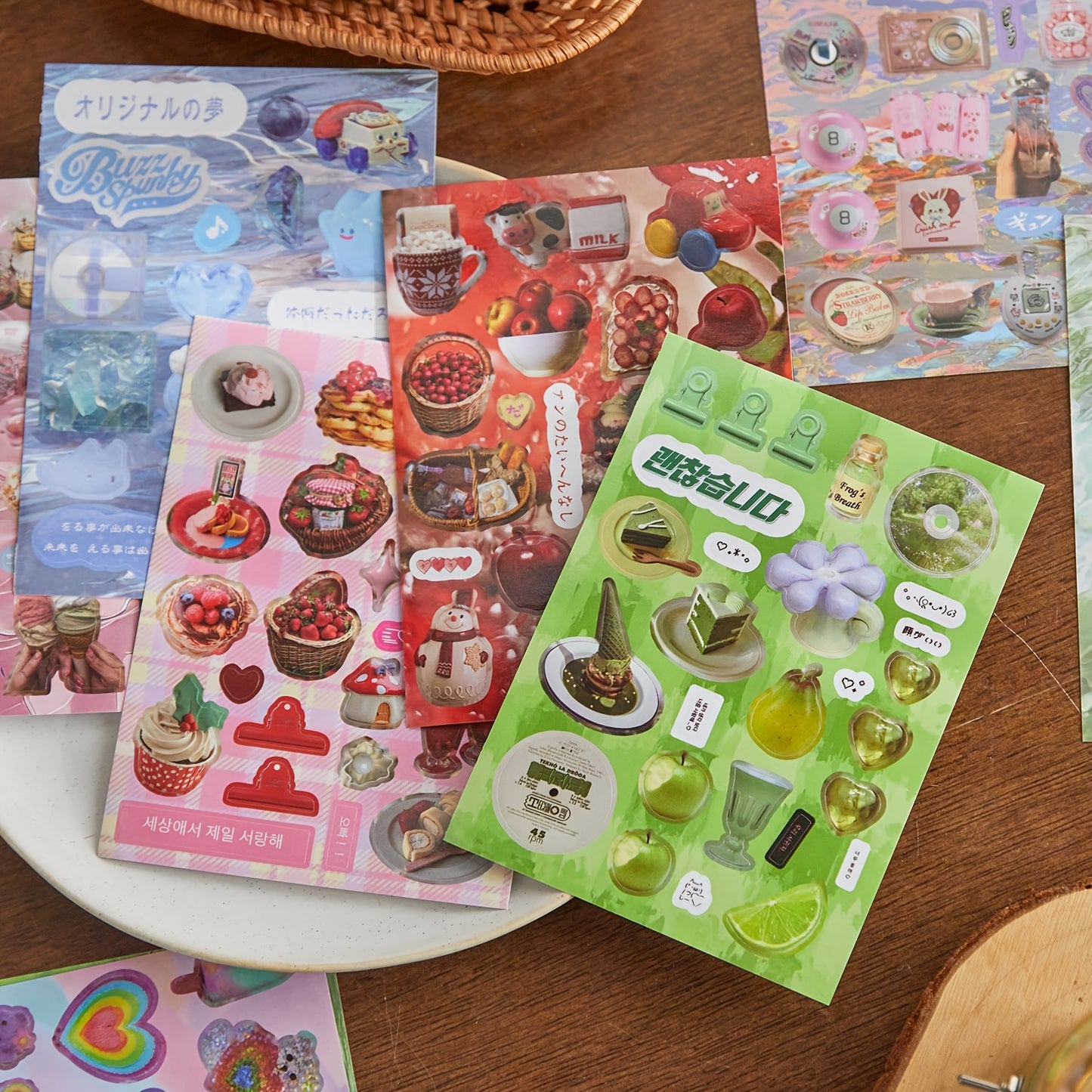 45 Retro Japanese Cute Sticker Books - Sparkling Memories Collection, DIY Scrapbook & Craft Accessories for Photo Albums, Journals, Phone Cases, Water Bottles, Laptops, Guitars, Skateboards & Luggage, Scrapbook Stickers