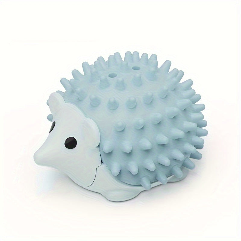 1pc Hedgehog-Shaped Cat Teaser Toy with Durable Scratching Board - Fun Licking & Relaxing Interactive Pet Product for Kittens, Beige, Green, and Light Brown Designs, Plastic Material, No Batteries Needed, Cat Entertainment To