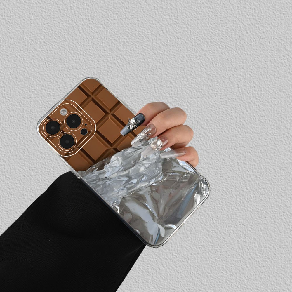 Popular Creative Chocolate-Themed Cartoon Personalized Phone Cases, Compatible with Iphone 16/15/14/13/12/11/XS/XR/X/7/8 Plus/Pro/Max/Mini - Stylish And Innovative Design, Suitable for Everyone, Perfect As a Gift for Friends,