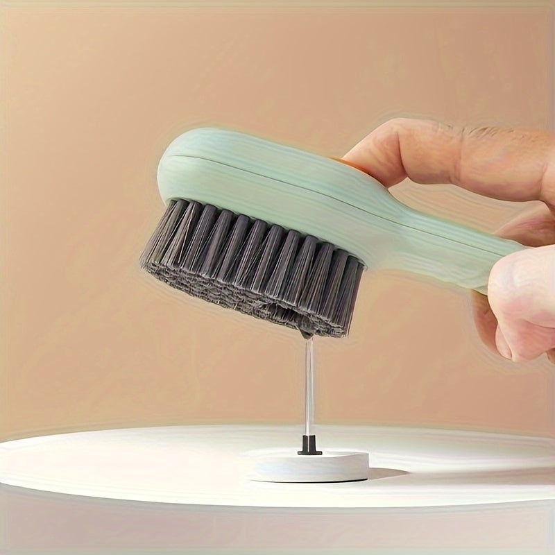 Liquid Dispenser Shoe Brush, Soft Bristles, Multi-Functional Cleaner