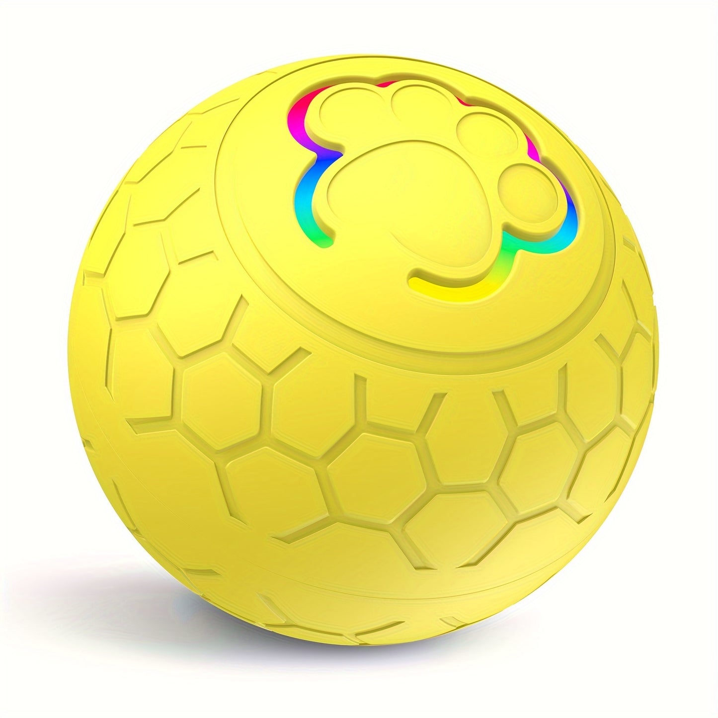 Smart Bouncing Pet Toy Ball – Rechargeable, Bite-Resistant, Interactive Fun