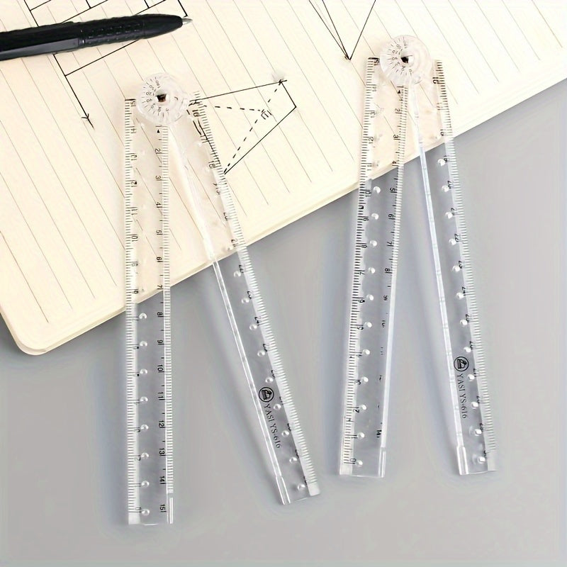 Shatterproof Transparent Folding Ruler