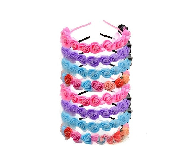 1pc luminous headwear hair hoop luminous flower wreath bride headwear hair hoop night market stall decorations Christmas Halloween headwear accessories