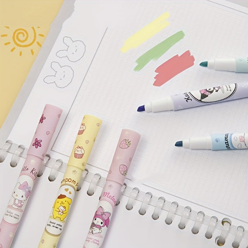 6pcs High-Quality Fluorescent Highlighters