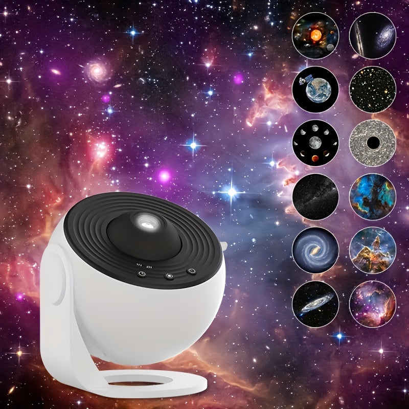 13-in-1 LED Galaxy Projection Night Light, Starry Sky Projection Lamp.