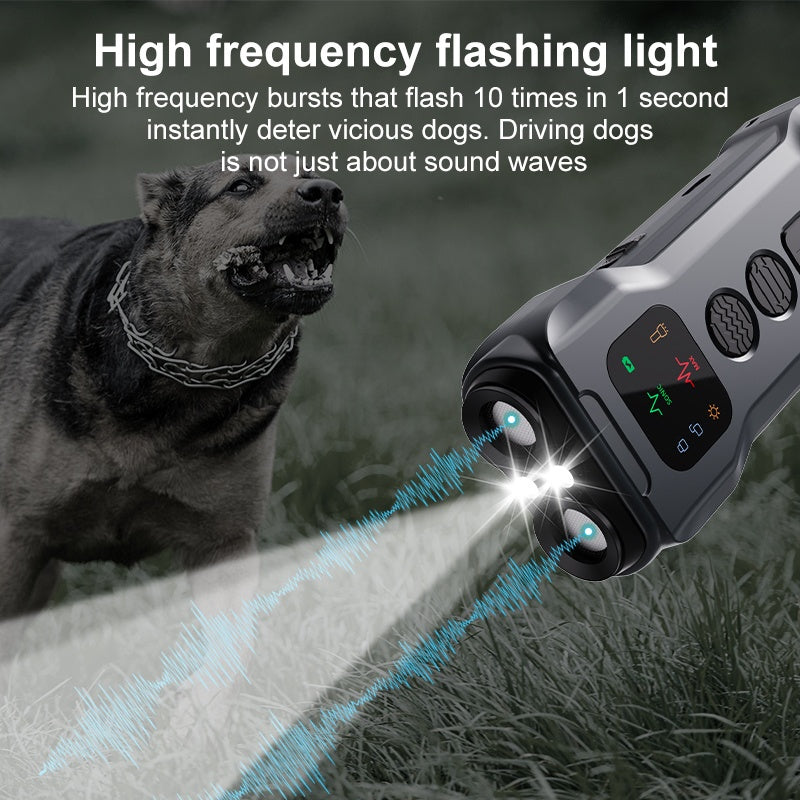 BarkGuard Soundwave technology Bark Control Trainer for Dogs Rechargeable LED Anti-Barking Device Plastic Stop Device