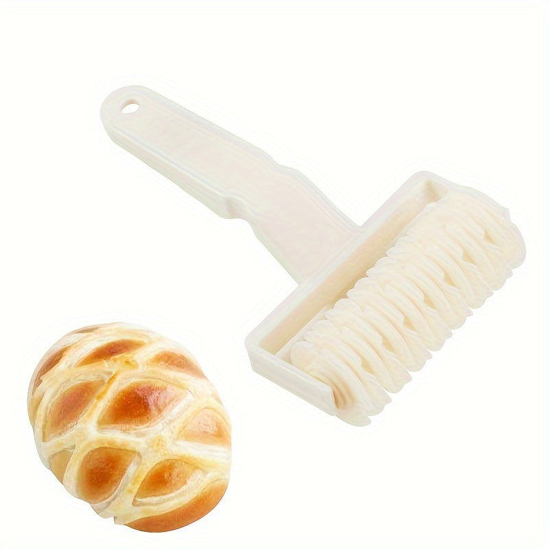 1pc Premium Plastic Dough Roller and Cutter with Biscuit and Pizza Wire Cutter and Rolling Pin, Ideal for Homemade Cookies and Pizzas, Baking Tools