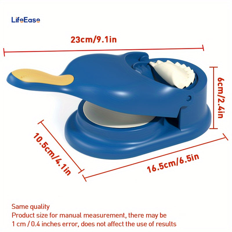 2-in-1 Easy Dumpling Maker - Manual DIY Press for Perfect Dumplings & Tortillas, Ideal for Holidays & Family Gatherings, Durable Polypropylene, Food-Safe Kitchen Essential