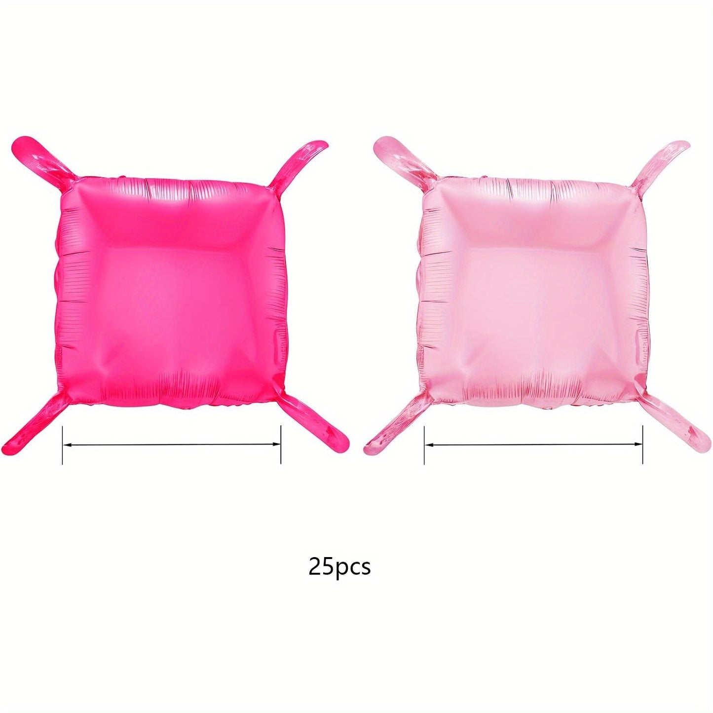 25pcs Double-Sided Pink & Red Aluminum Balloon Wall Set, 48.26cm Metal Tunnel Arch, Perfect for Photo Booths, Weddings, Anniversaries, Birthdays - Festive Party Backdrop with Sparkling Balloons, Party Backdrop | Colorful Ball