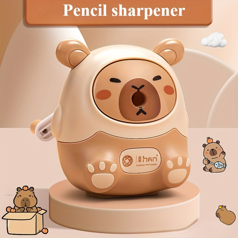 Creative Kawaii Capybara Pencil Sharpener | Stationery Item for School And Office | Measuring 80*80*100Mm, from Korea