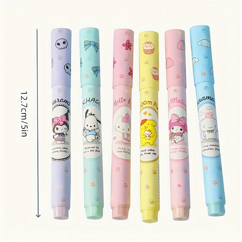 6pcs High-Quality Fluorescent Highlighters