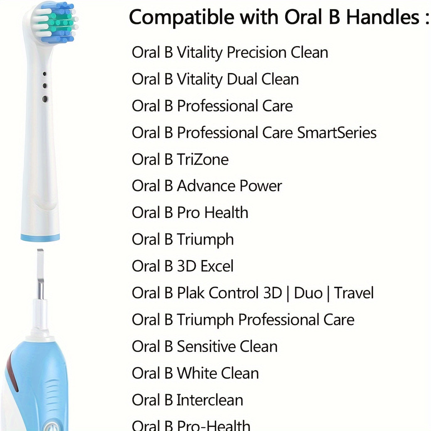 for, Oral B 16 Pack Professional Electric Toothbrush Heads Replacement, for Oral-B (16 Pack)