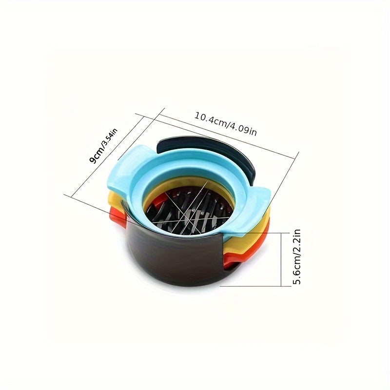 3-In-1 Stainless Steel Egg Slicer and Cutter, Perfect, Durable - 1 Set for Slicing, Cutting, and Shredding Eggs, Fruits, and Vegetables, Kitchen Tools and Supplies for Restaurant Use