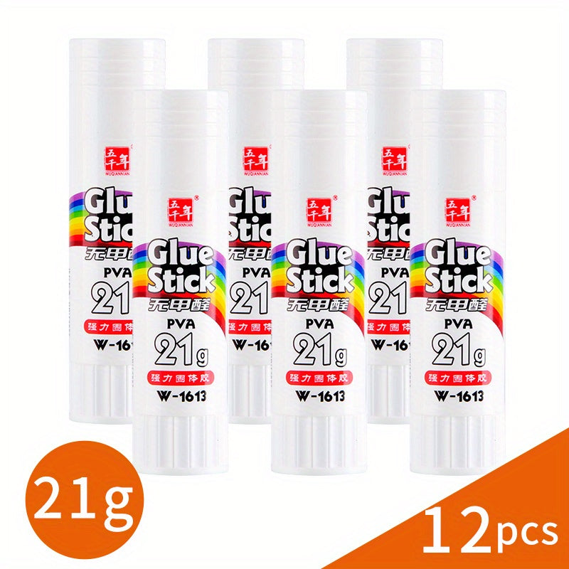 36g Strong Adhesive Glue Stick for Students - Quick-Dry, Non-Toxic, Durable Rubber Glue Stick for Crafts, Office & School Projects - Ideal for Back to School, Office Supplies, Craft Projects, Glue Stick for Crafts, School Pro