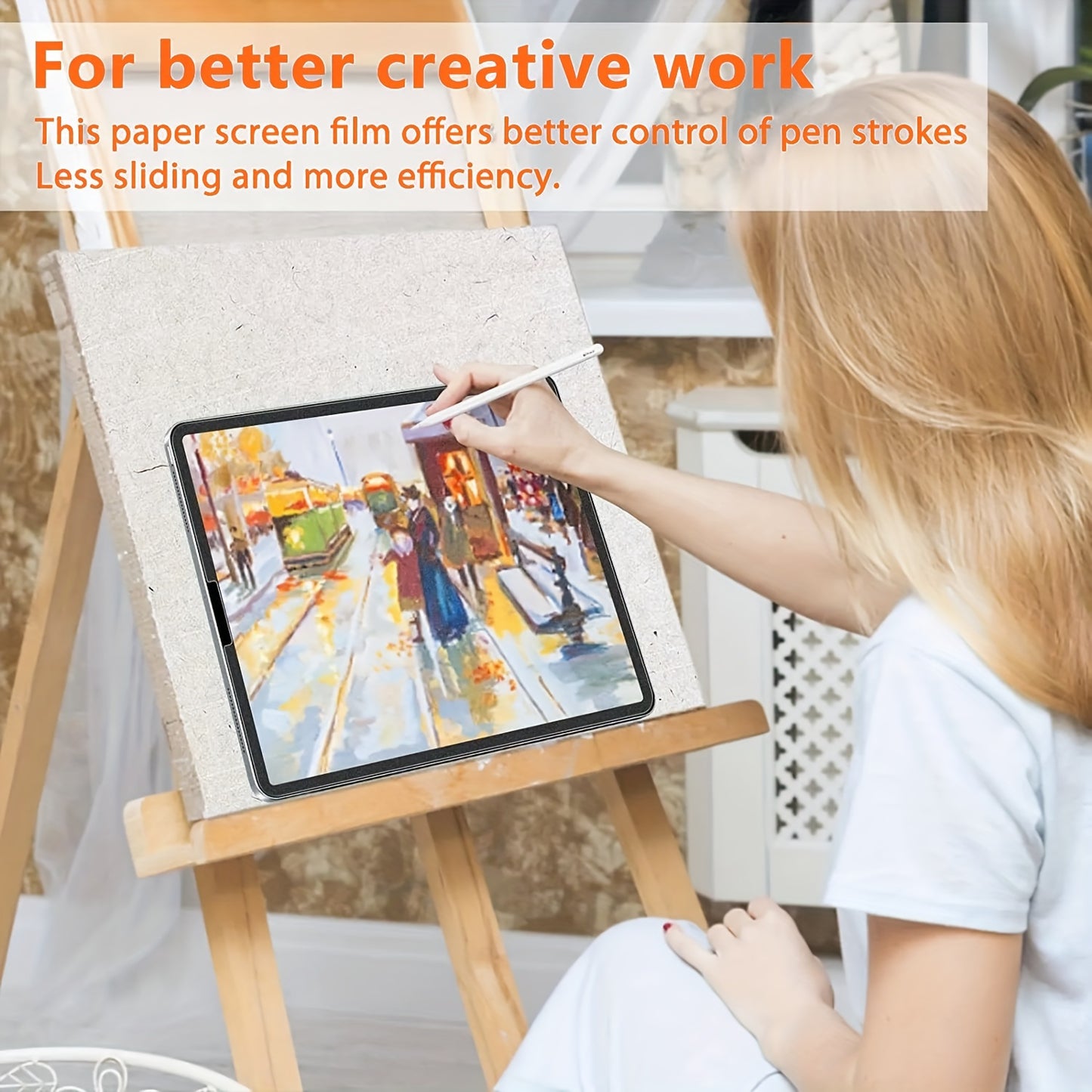 2pcs Frosted Paper Film Screen Protector for iPad Air 13/11 2025, for iPad Pro 13/11 2024, Compatible with 11th/10th/9th/8th/7th/6th/5th, 10.9"/10.2"/9.7 Inch, Air7/Air6/Air5/Air4/Air3/Air2/Air1/Pro 9.7/Pro 10.5 inch mini 7th
