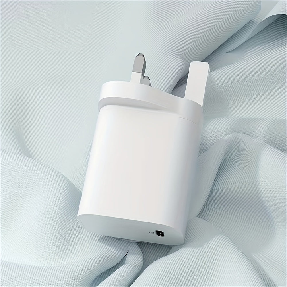 30W Fast and Portable PD USB-C Charger: Compatible with Macbook Air 13/12, Ipad Pro 13/12.9, Ipad Air 5/4, Mini 6, Ipad 10, Iphone 15, Pixel 8/7-2pcs/1pc - White