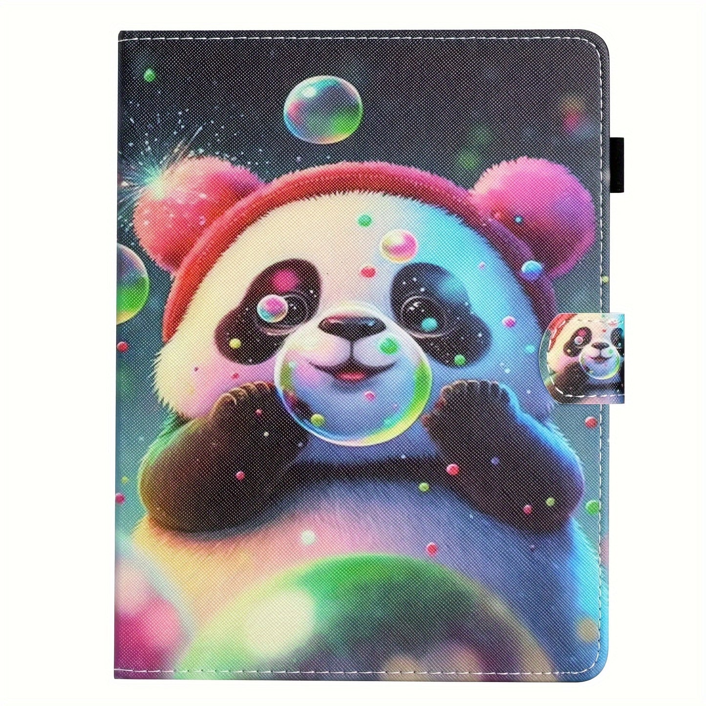 Faux Leather 10.1-Inch Universal Tablet Case - Magnetic Closure, Portable Folding Stand Folio for 9.6-10.5" Android/iOS/Windows Tablets - Card Reader Slot, Travel-Friendly