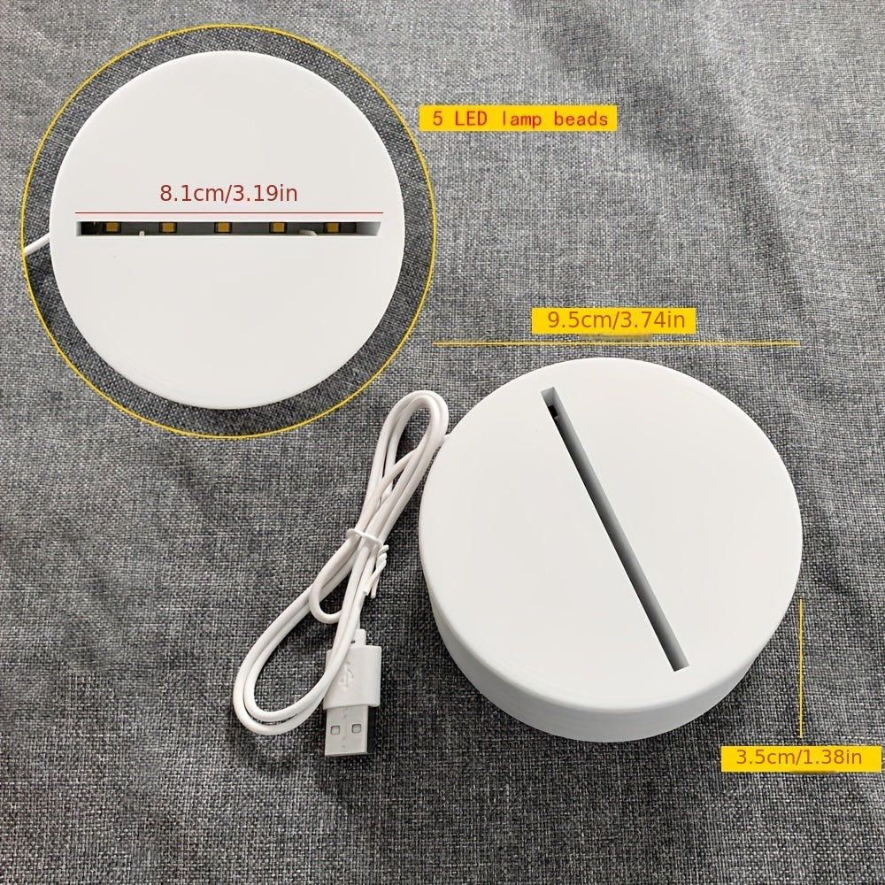 Modern LED Message Board Night Light - USB-Powered, Warm Glow, Rewritable, Acrylic Desk Lamp for Bedroom or Home Office