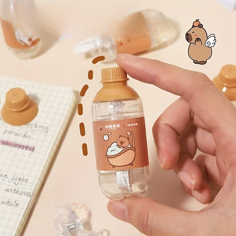 5-Pack Cute Cartoon Capybara Correction Tapes Capybara Correction Tapes Easy to Use for Instant Correction Can Modify Wrong Writing at Any Time Suitable for School And Office Supplies