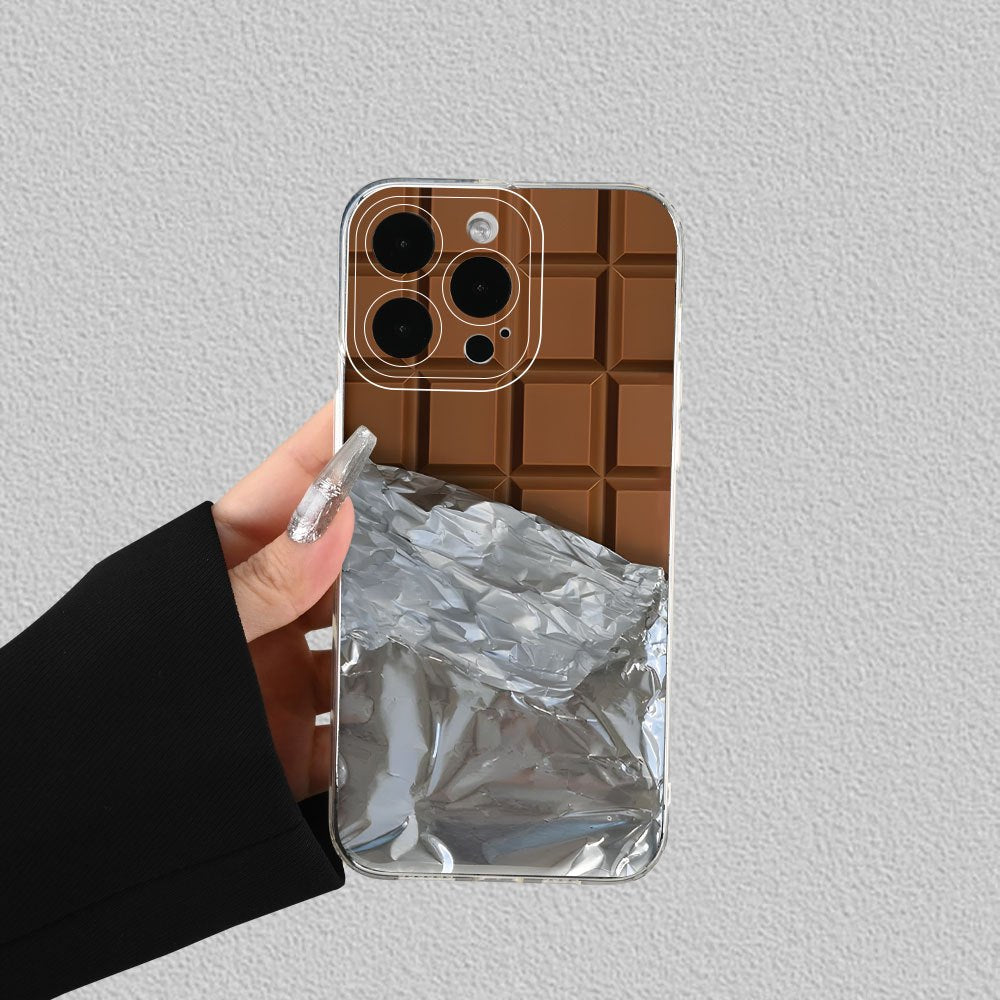 Popular Creative Chocolate-Themed Cartoon Personalized Phone Cases, Compatible with Iphone 16/15/14/13/12/11/XS/XR/X/7/8 Plus/Pro/Max/Mini - Stylish And Innovative Design, Suitable for Everyone, Perfect As a Gift for Friends,