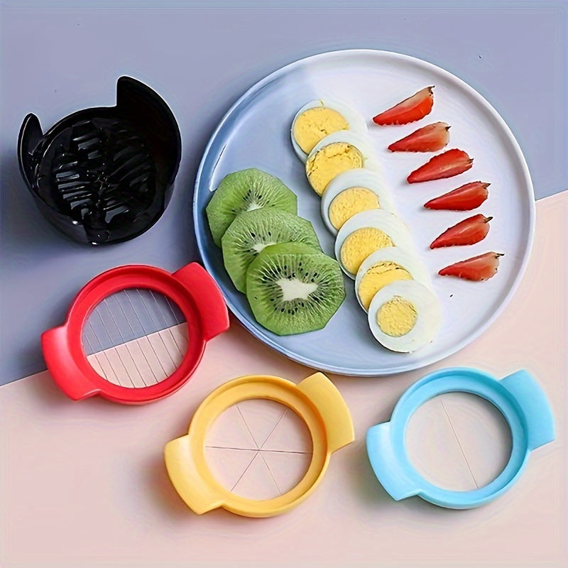 3-In-1 Stainless Steel Egg Slicer and Cutter, Perfect, Durable - 1 Set for Slicing, Cutting, and Shredding Eggs, Fruits, and Vegetables, Kitchen Tools and Supplies for Restaurant Use