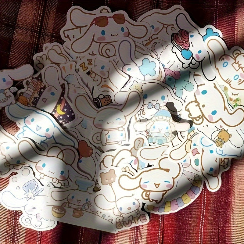 50 PCS Sanrio Kawaii Sticker Collection Deluxe - Vibrant, Waterproof, Laptop-Friendly Stickers Featuring Adorable Kuromi, Cinnamoroll & Friends - Perfect for Customizing Phones, Luggage, Water Bottles, Journals and More!
