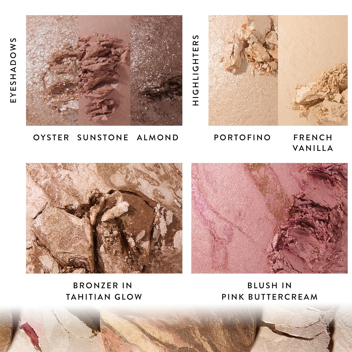 Best Baking Palette - Full Size Includes Bronze, Blush & Setting Powder Multicolour Waterproof Highlighter Concealer Smudge-Proof for Travel.