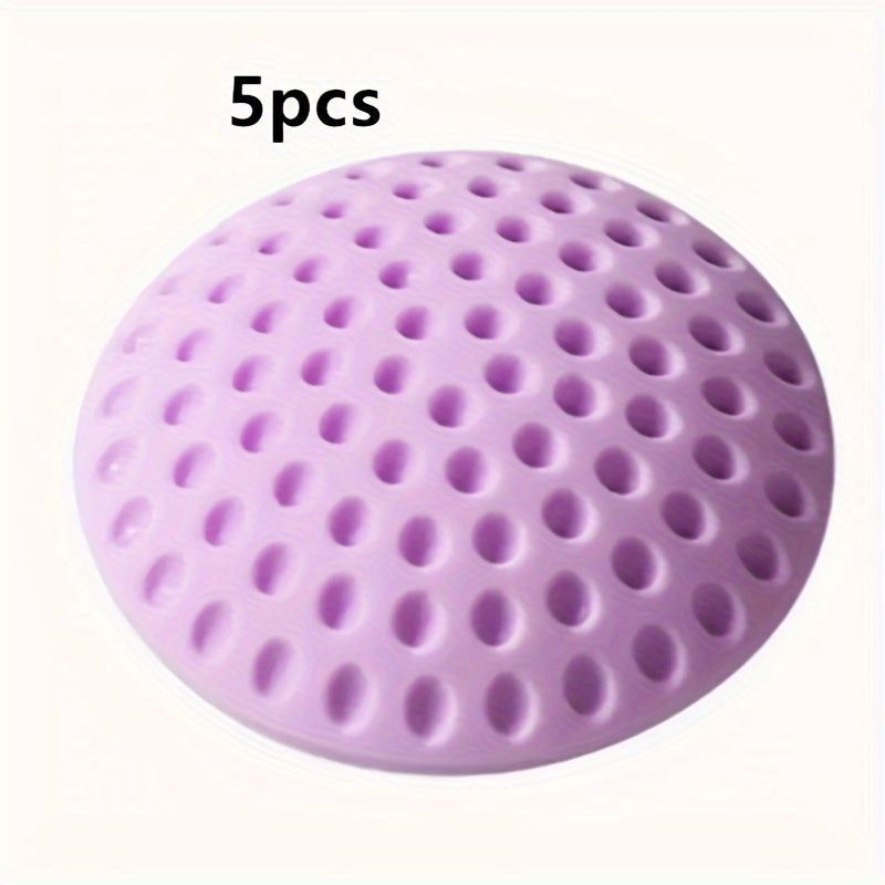 Rubber Anti-Collision Door Pad - Silent & Stylish, Mixed Color, for Countertop, Door, Glass Surface | 1/5pcs
