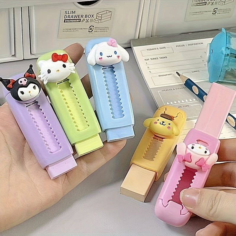 Sanrio Pull-Out Retractable Black Cat Eraser