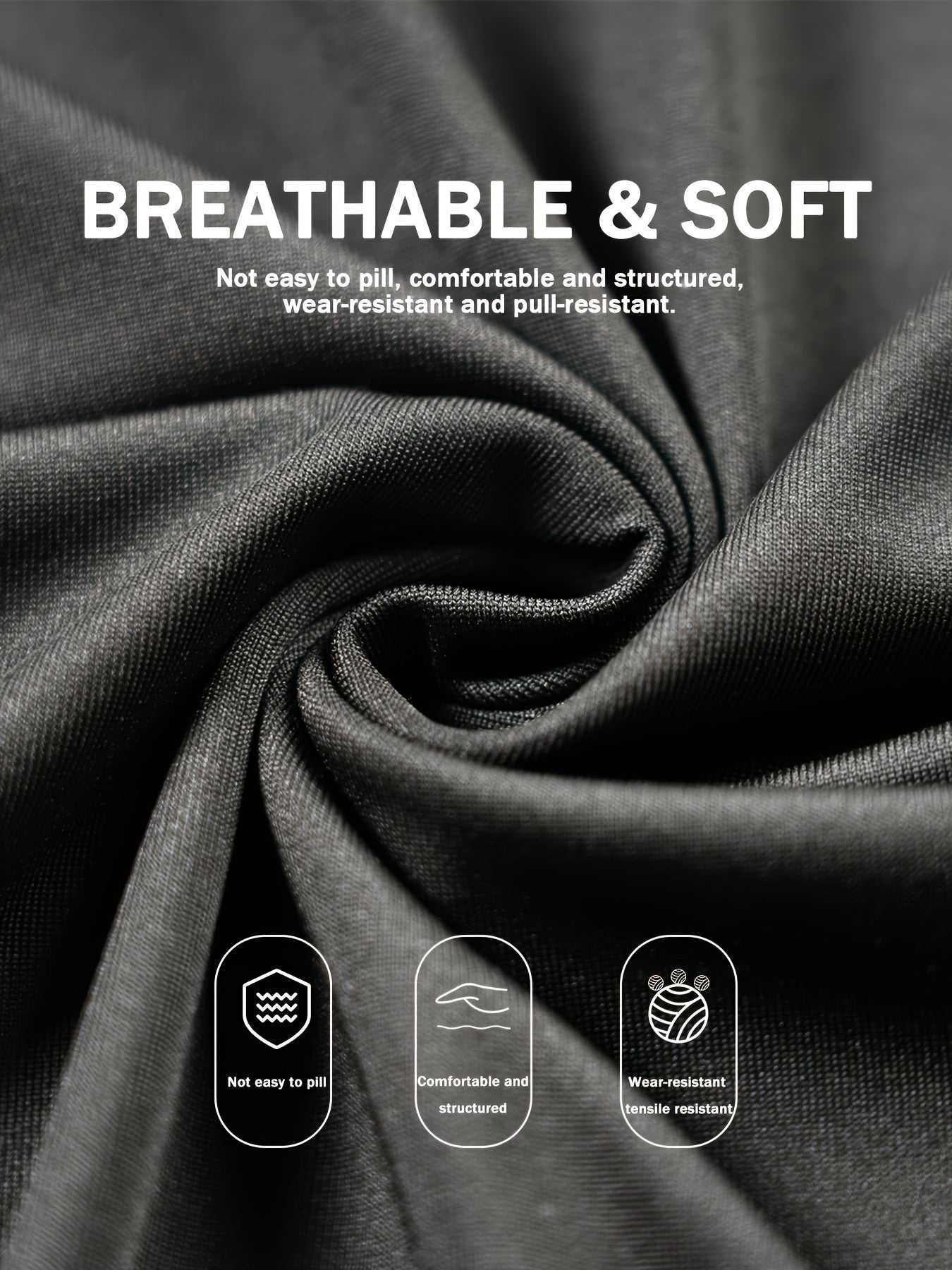 3pcs Men'S Thermal Leggings - Black with KING Print, Plush Lined, High Elasticity, 24H Warmth Retention, Ideal for Winter.