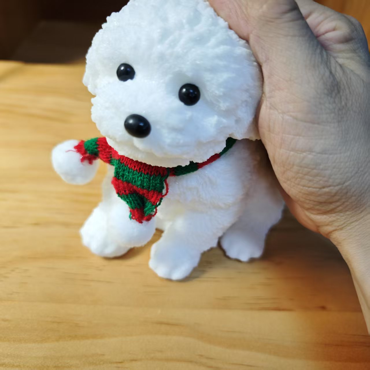 This White Teddy Bear Has a Fun and Stress-Relieving Squeeze, Made of Soft Silicone! This Is What a Puppy Does When They Are Not Awake! They Do This to Get Back Somebody'S Food, Because They Are Full!