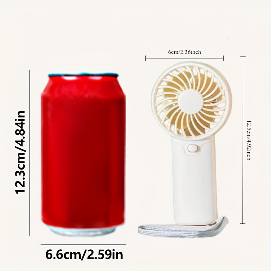 Portable Mini Fan, Compact & Lightweight | Battery-Operated, Ideal for Office, Outdoor, Travel & Camping - Stay Cool Anywhere, Anytime! (AAA Batteries Not Included)